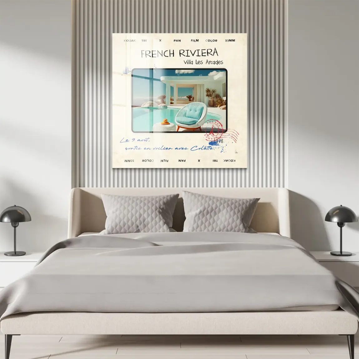 French Riviera Chic Wild Acrylglasbild