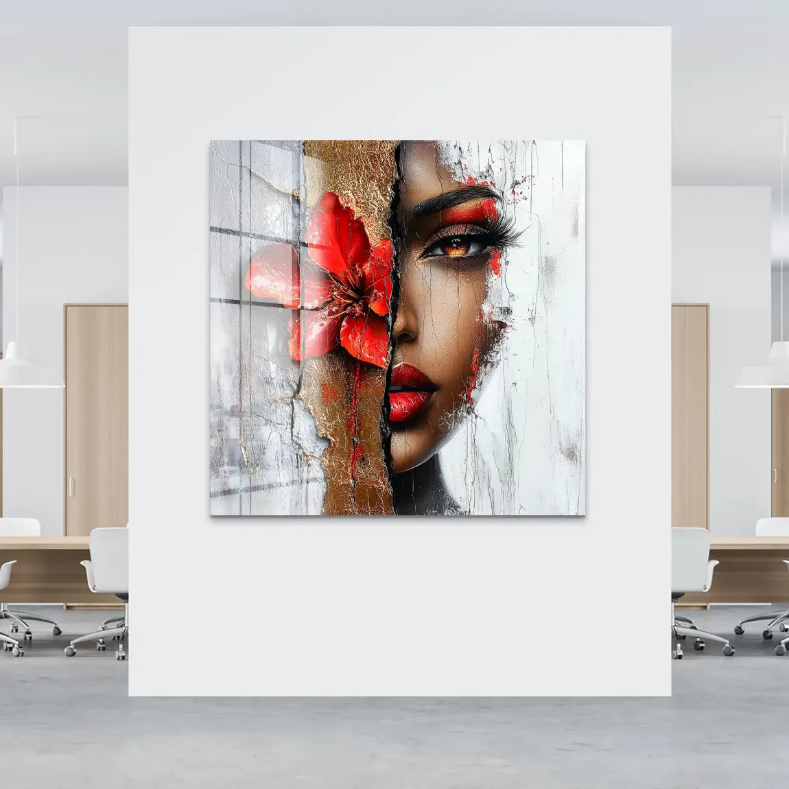 Red Blossom Beauty Acrylglas Bild INGALERIE