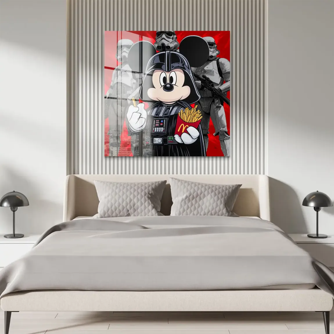 Micky Maus Vader Acrylglasbild