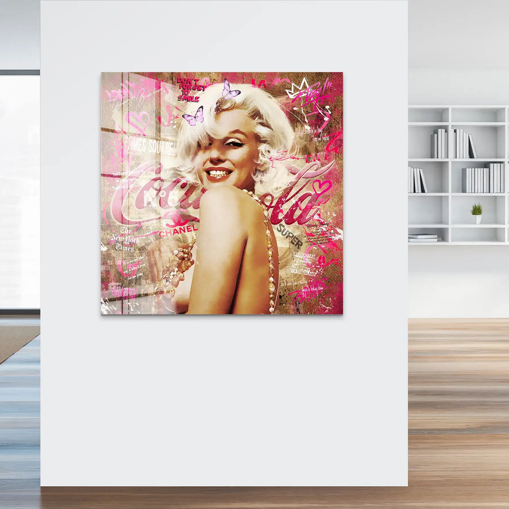 Marilyn Monroe Graffiti Style Acrylglas Bild INGALERIE