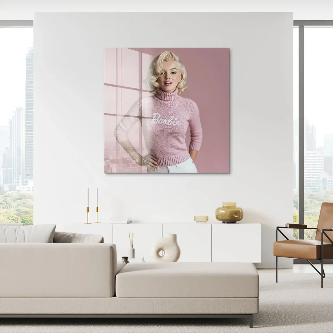 Marilyn Monroe Barbie Acrylglasbild