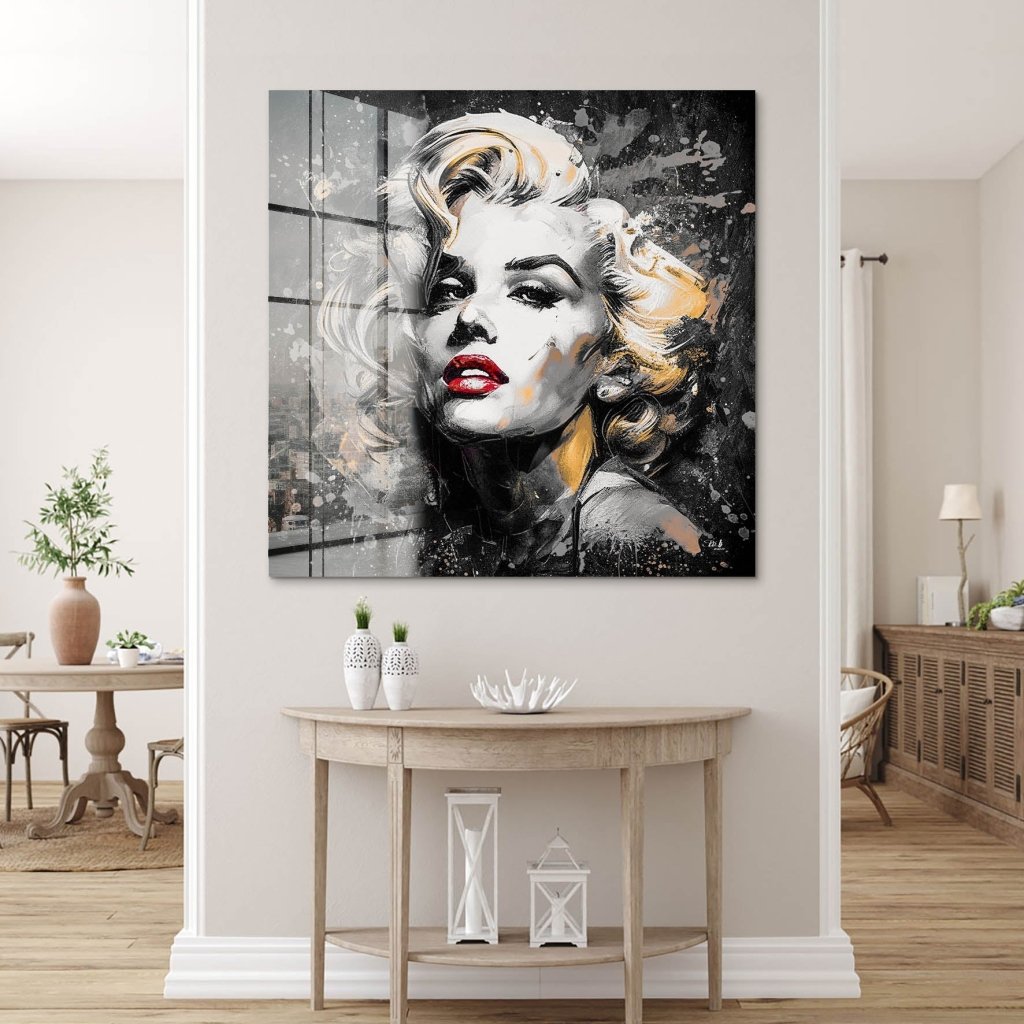 Marilyn Monroe Abstrakt Black Acrylglas Bild INGALERIE