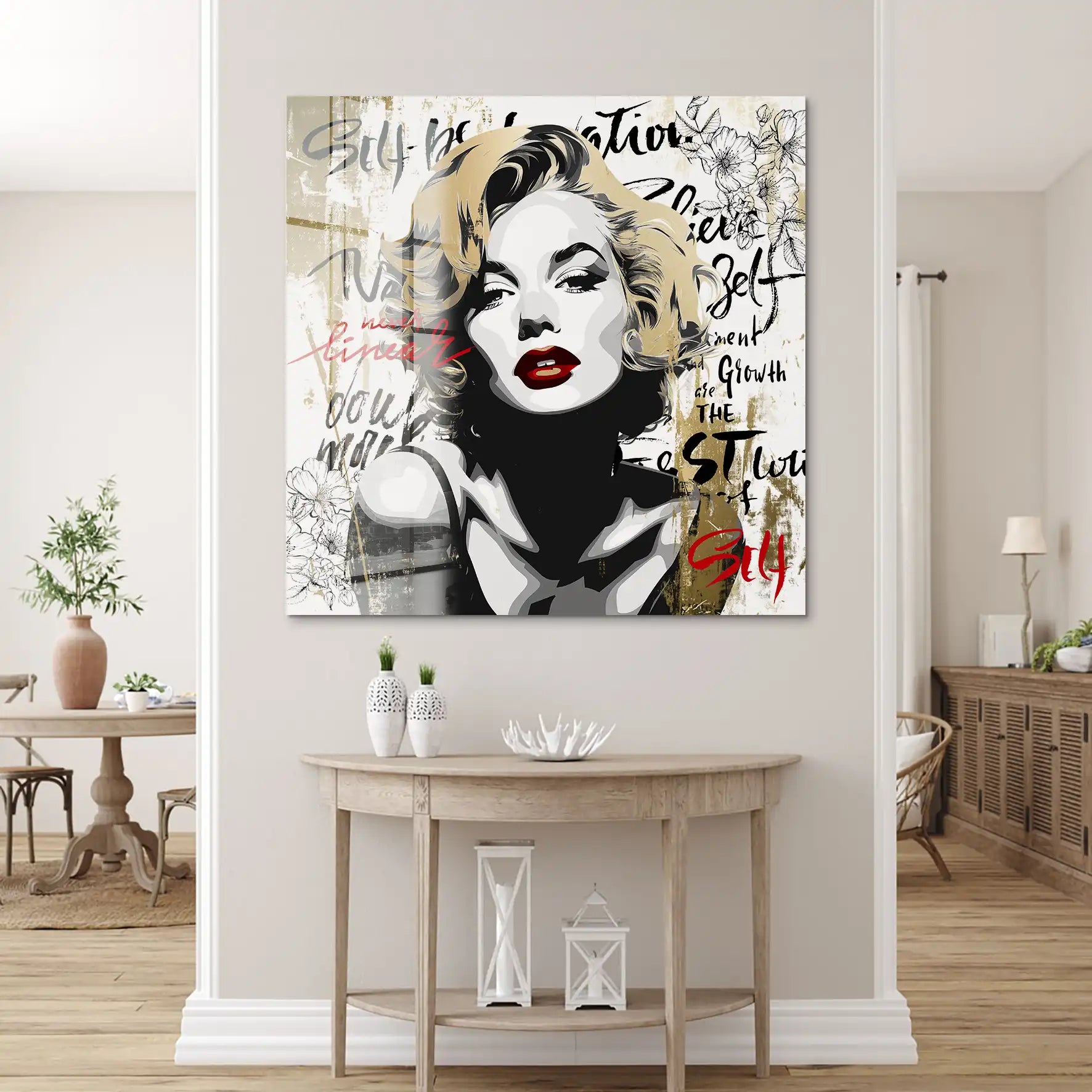 Marilyn Monroe Never Linear Acrylglas Bild INGALERIE