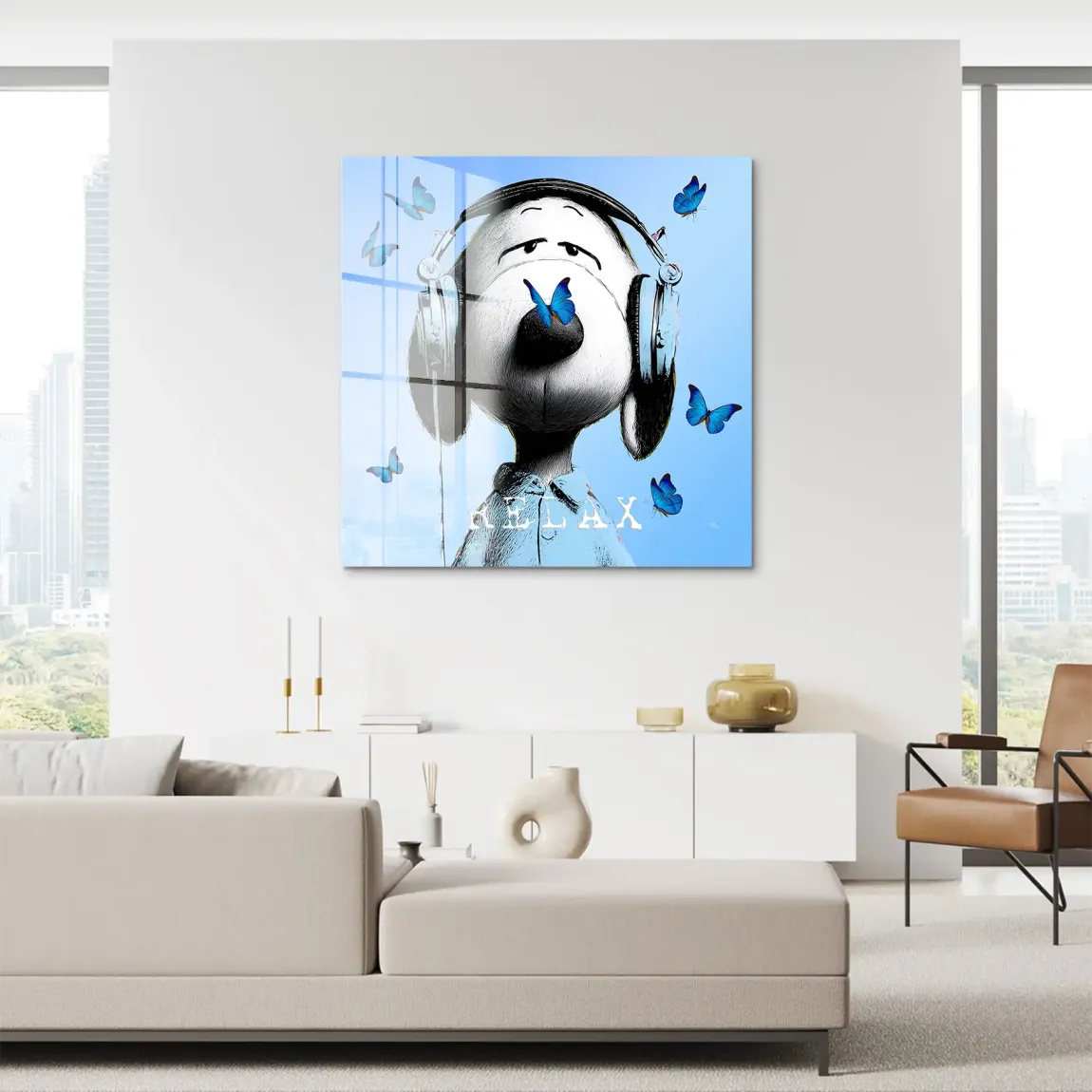 Snoopy Relax Acrylglasbild