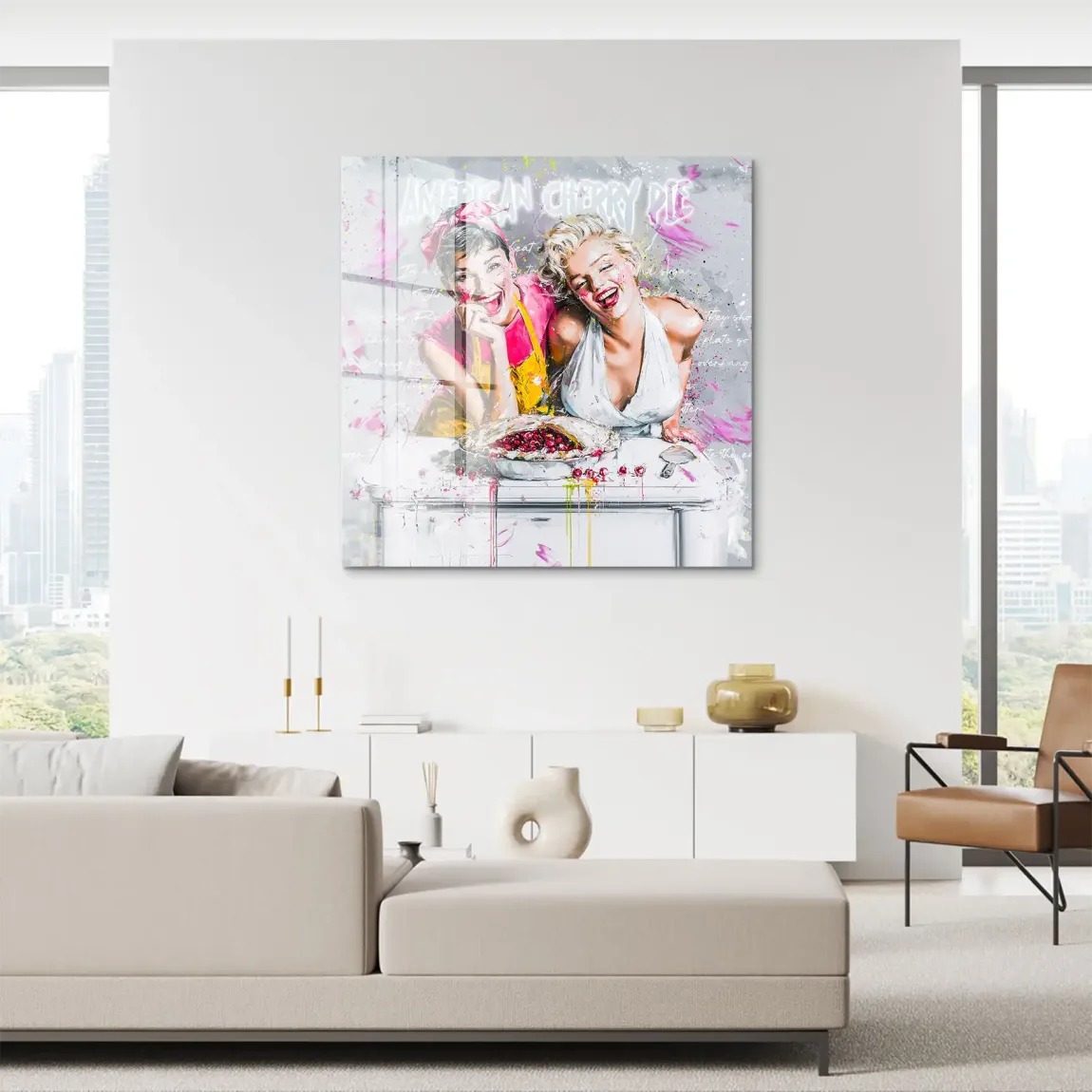 Audrey Marilyn Glam Acrylglasbild