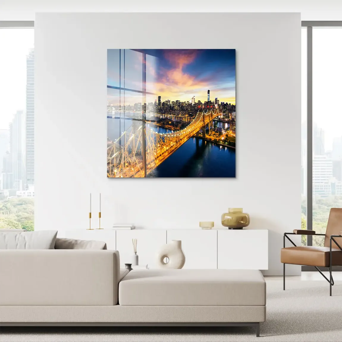 Manhattan Panorama Acrylglasbild