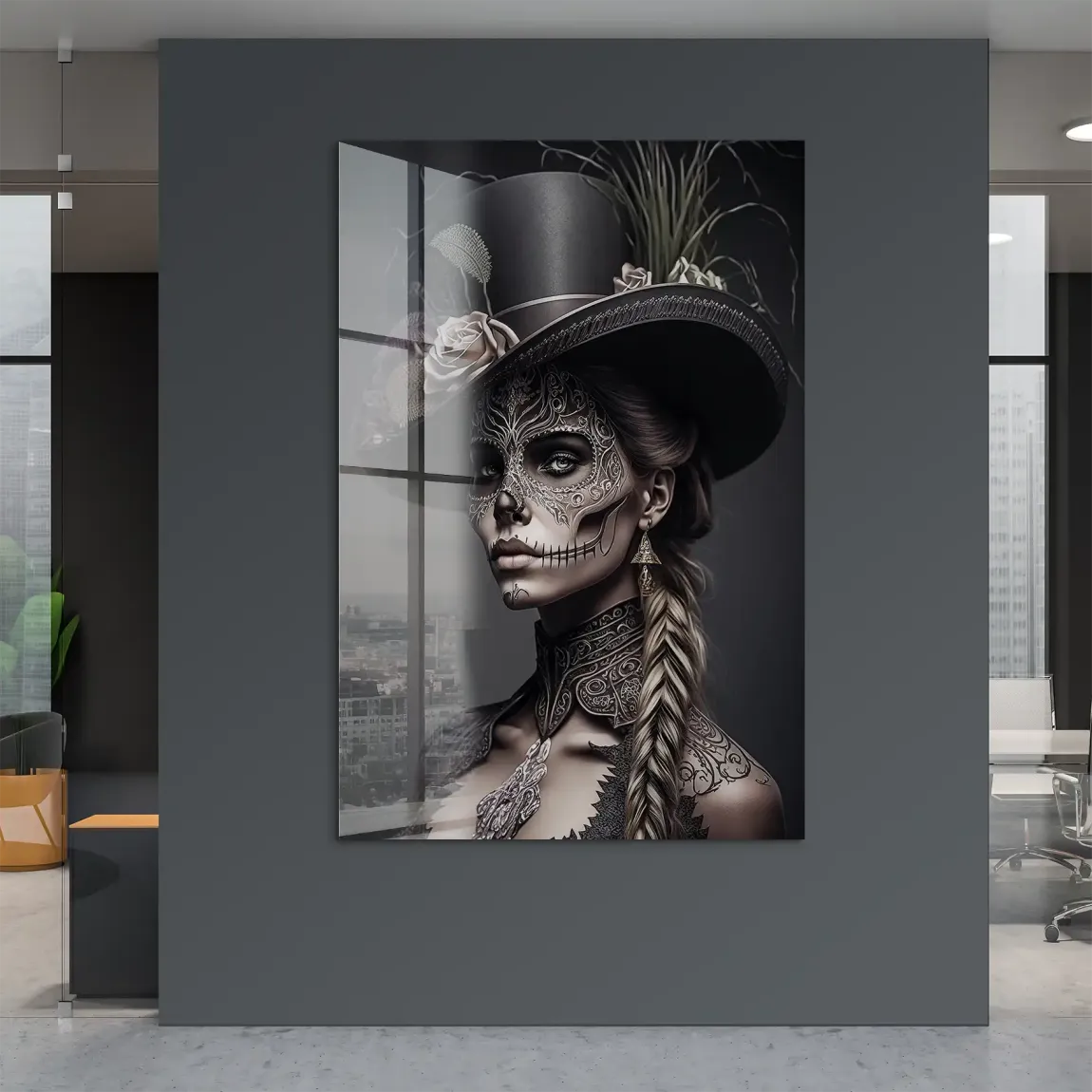 Velvet Noir La Catrina Acrylglas Bild INGALERIE