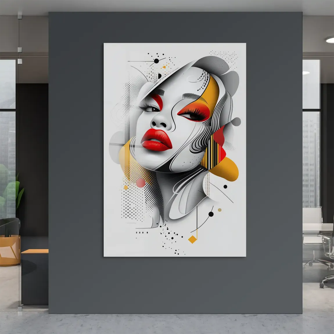 Femme Fatale Modern Art Acrylglas Bild INGALERIE
