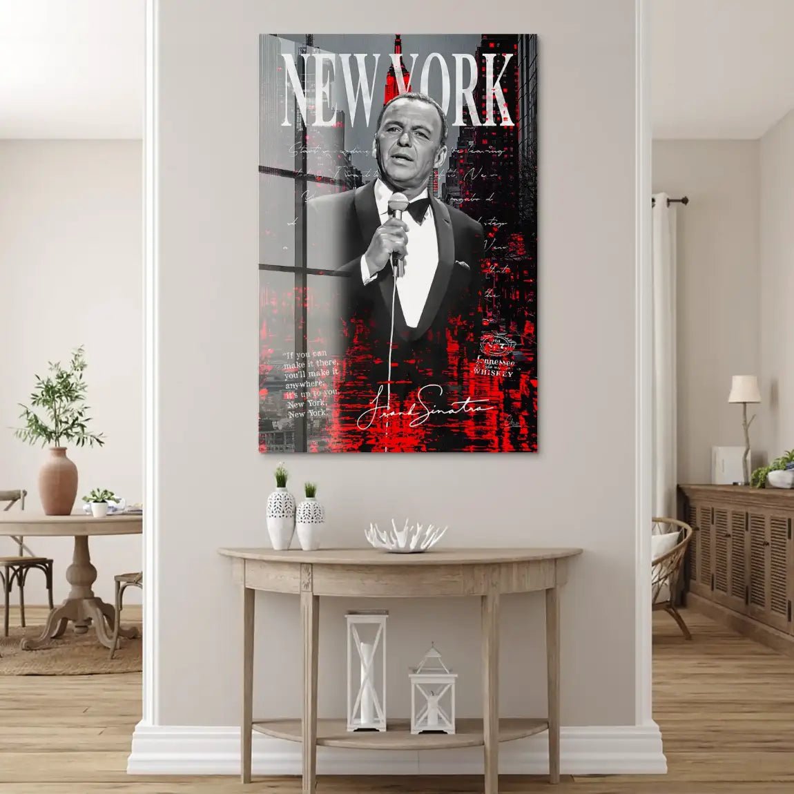 Sinatra New York Acrylglas Bild INGALERIE