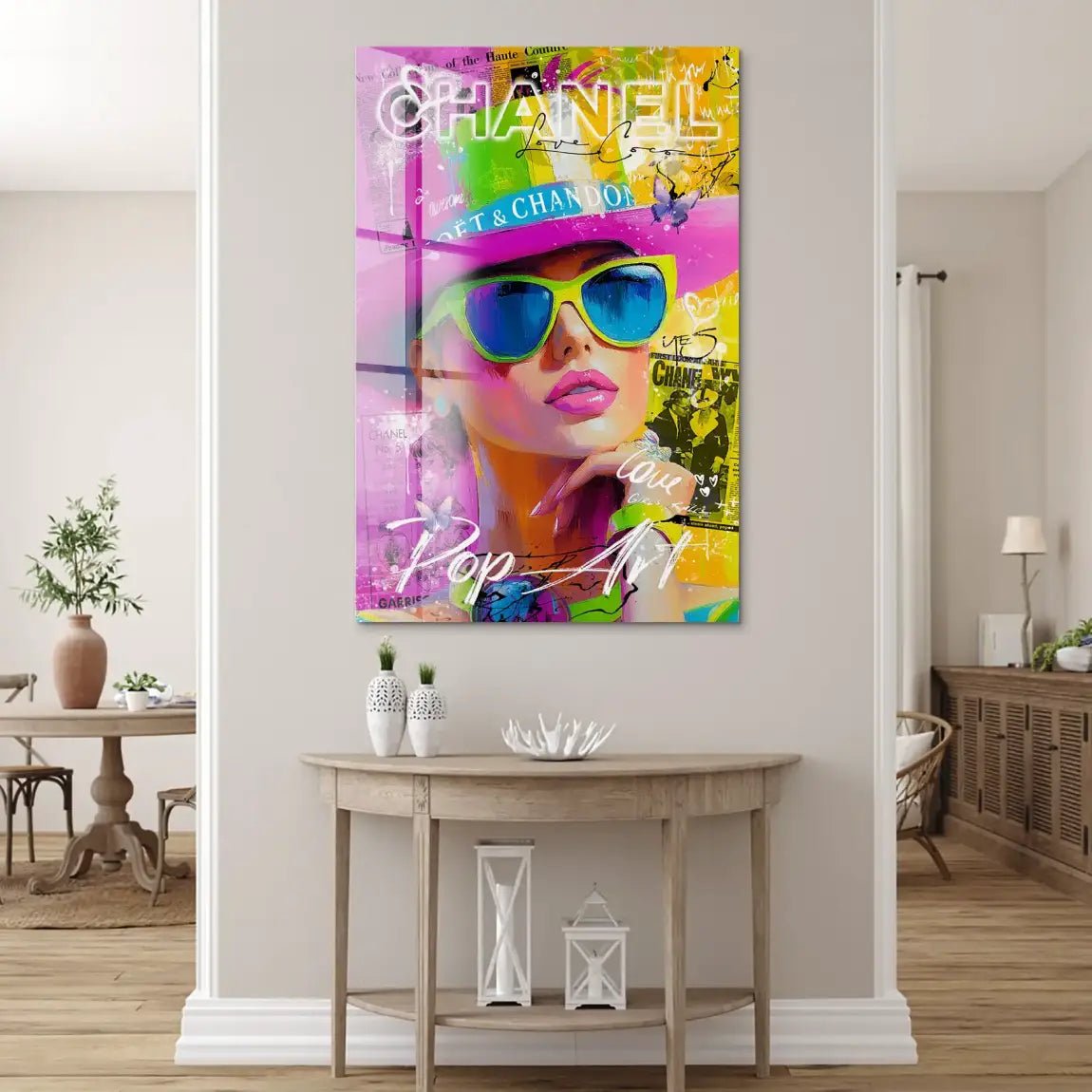 Chanel Pop Art Beauty Nr.4 Acrylglas Bild INGALERIE