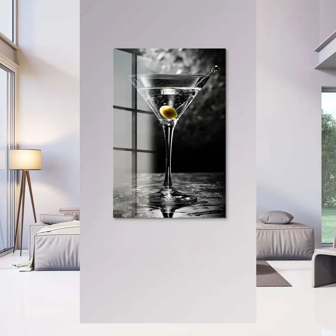 Martini Glas Noir Acrylglas Bild