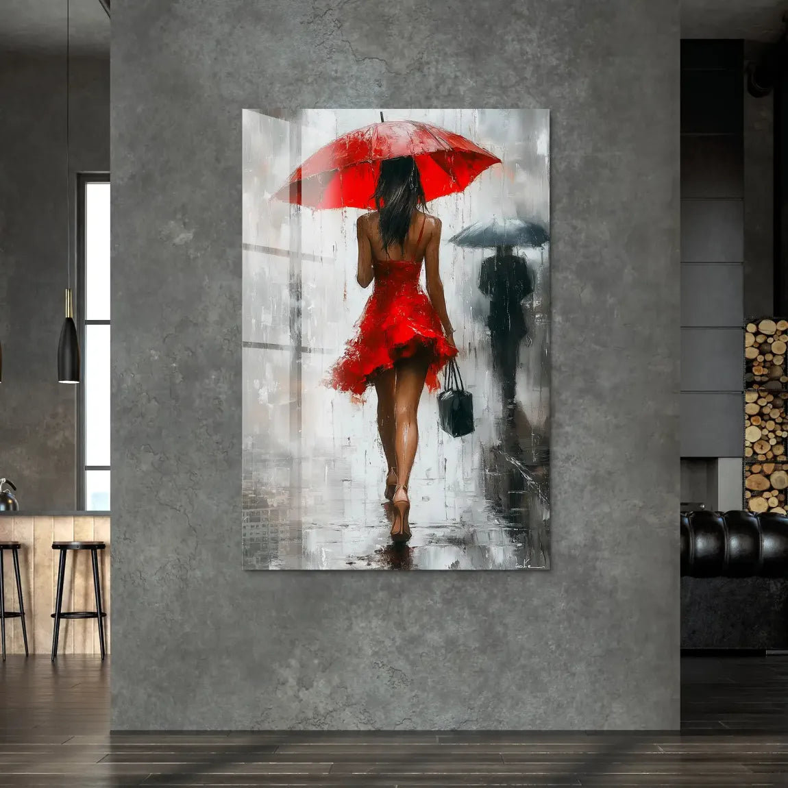 Walk in the Rain Acrylglas Bild