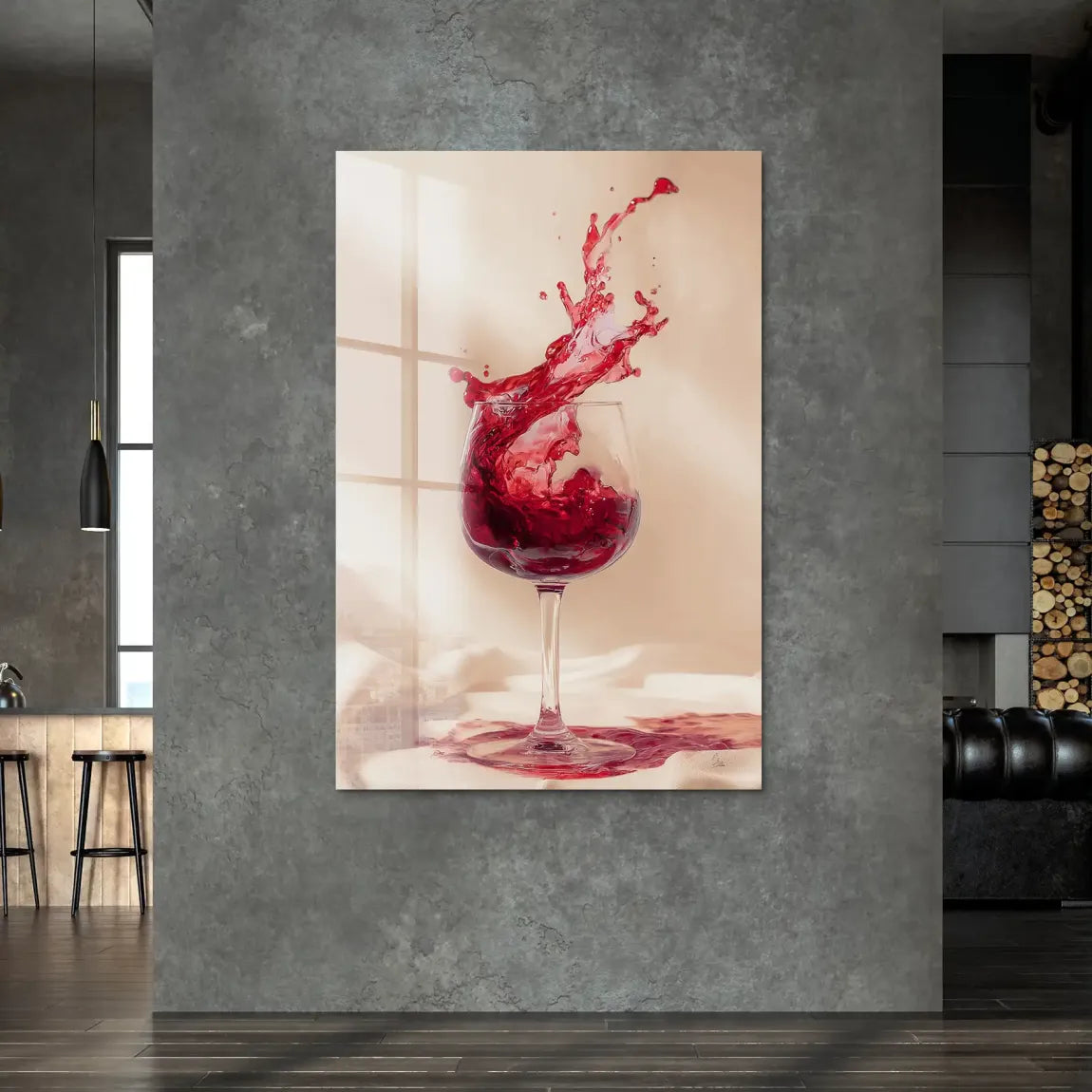 Ruby Splash Acrylglas Bild