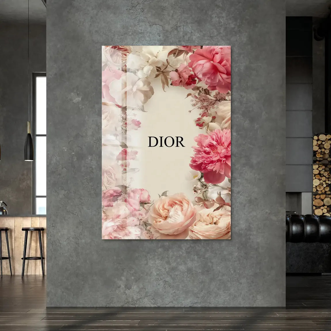 Floral Couture Acrylglas Bild - INGALERIE | Dein Onlineshop für moderne Wandbilder