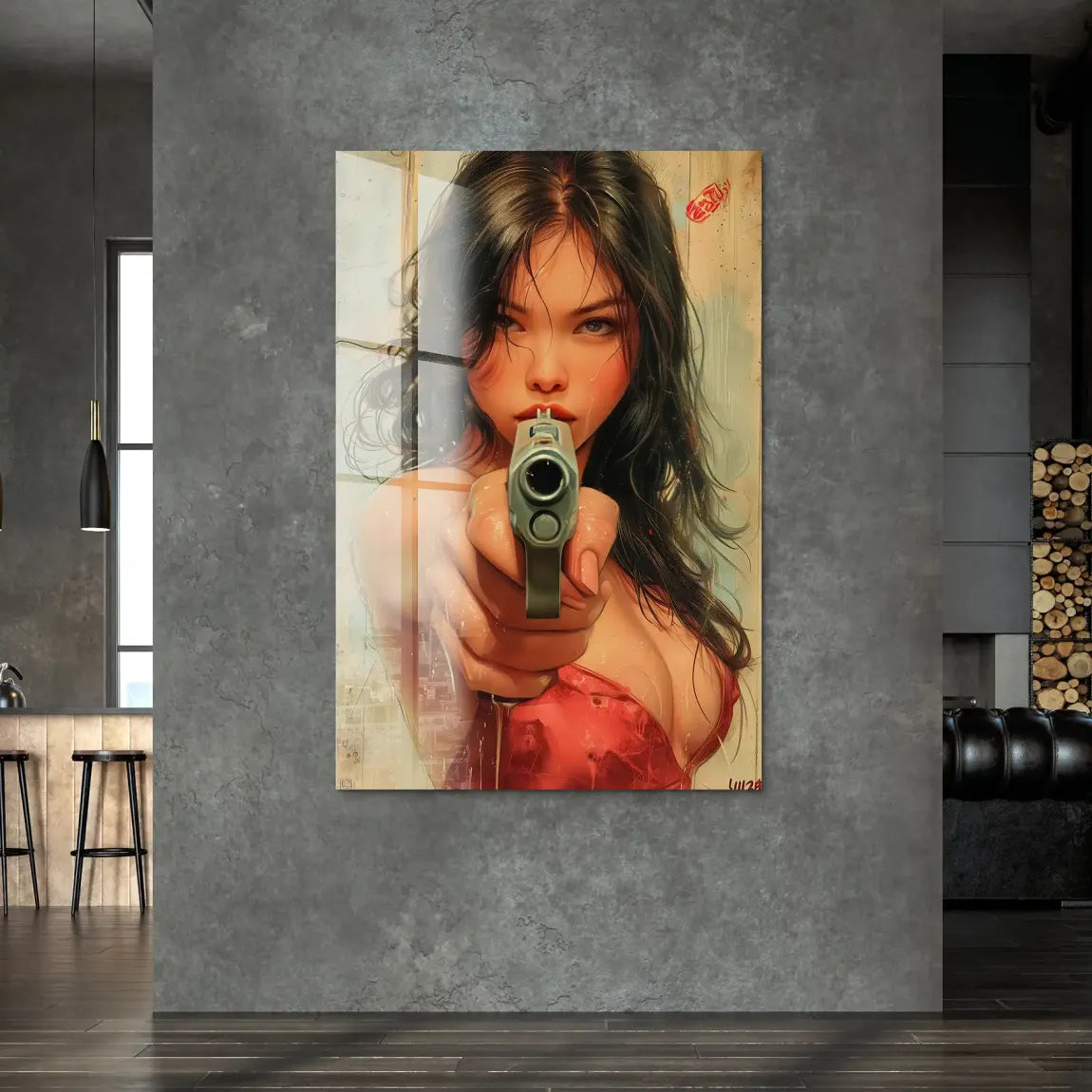 Velvet Gun Acrylglas Bild