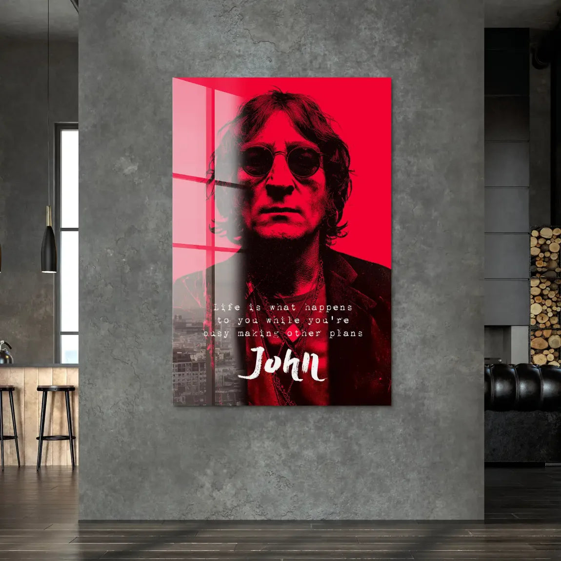 Lennon Red Vision Acrylglas Bild