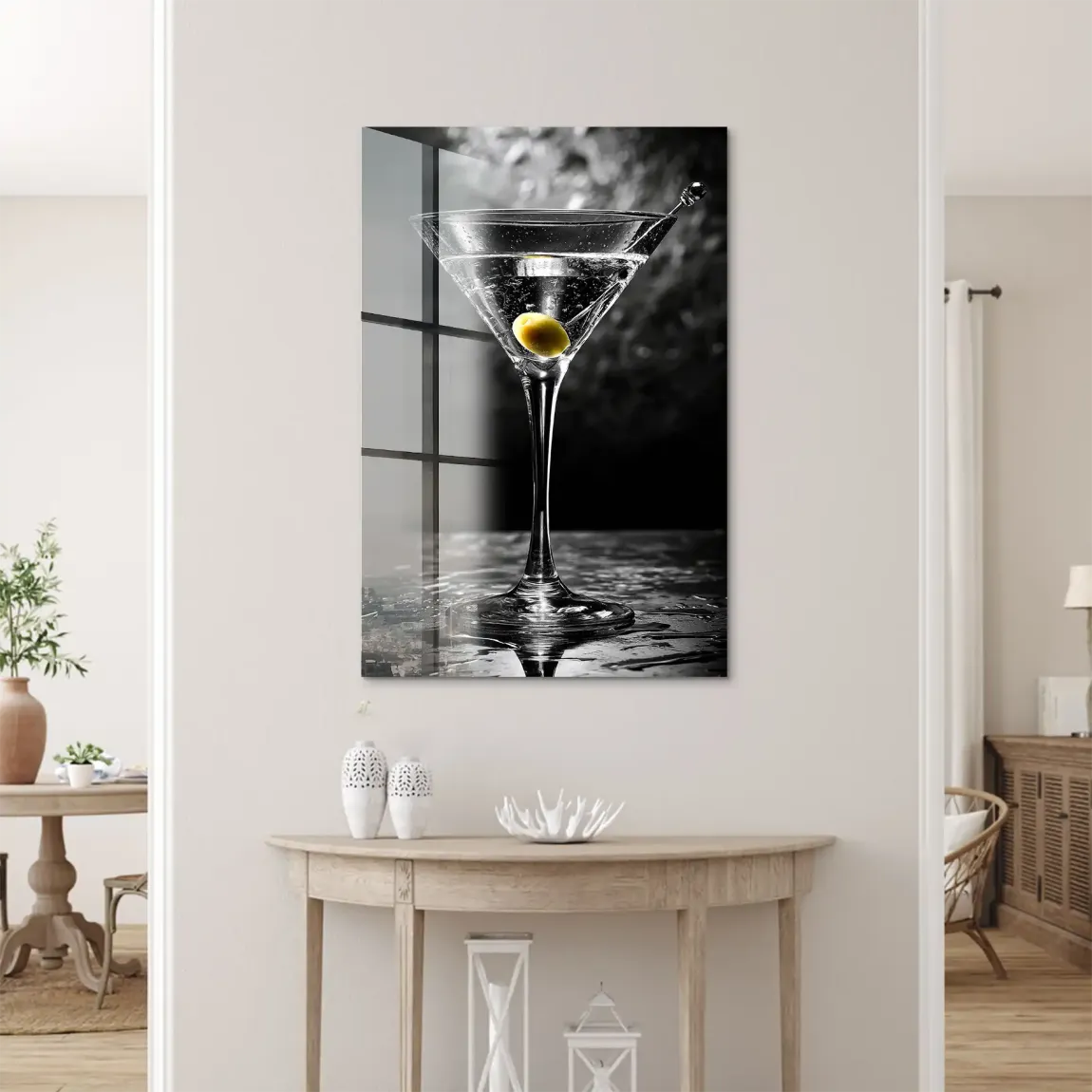 Martini Glas Noir Acrylglas Bild