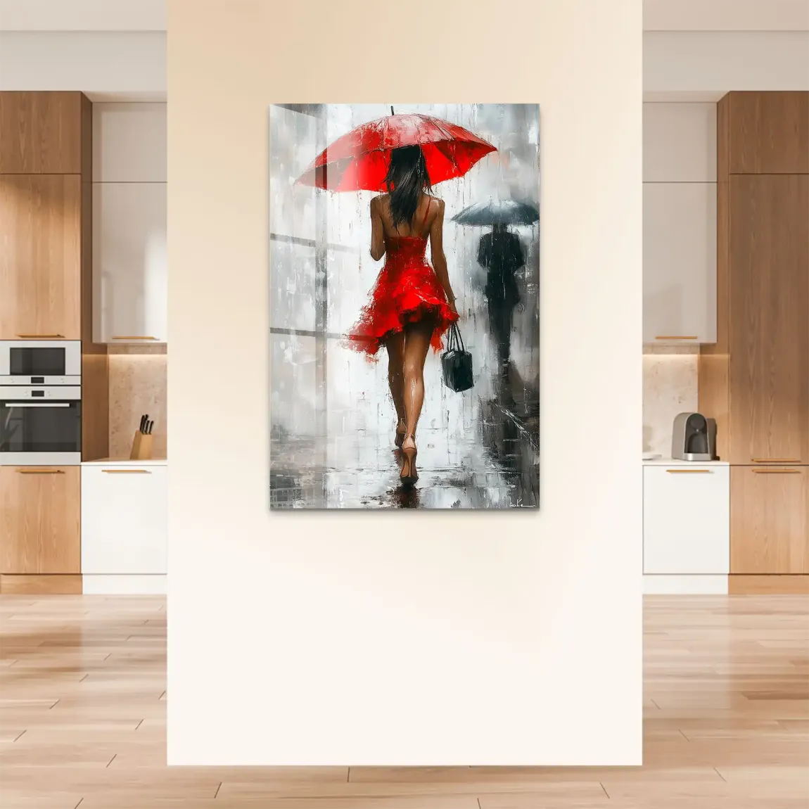 Walk in the Rain Acrylglas Bild