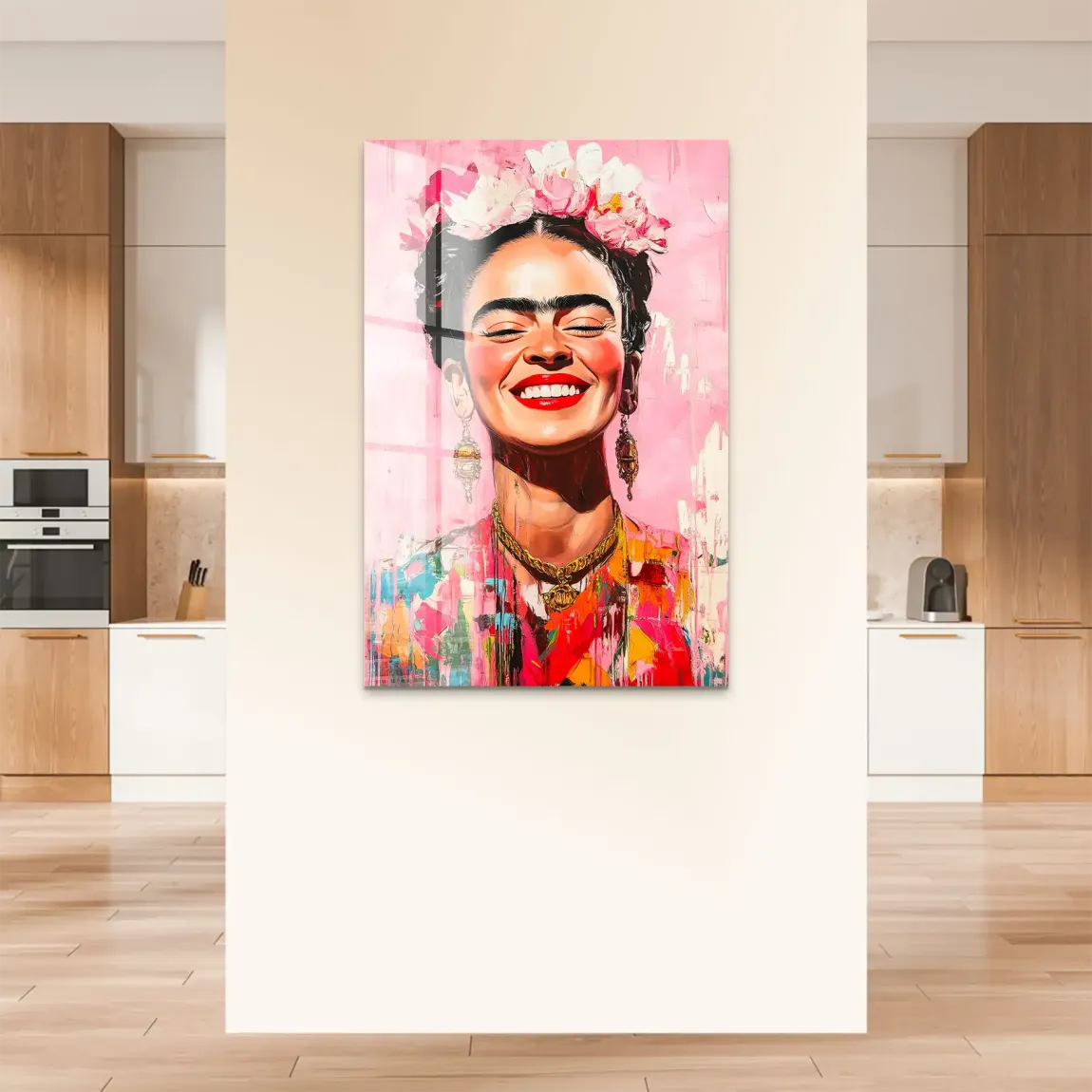 Frida Kahlo Happy Smile Acrylglas Bild