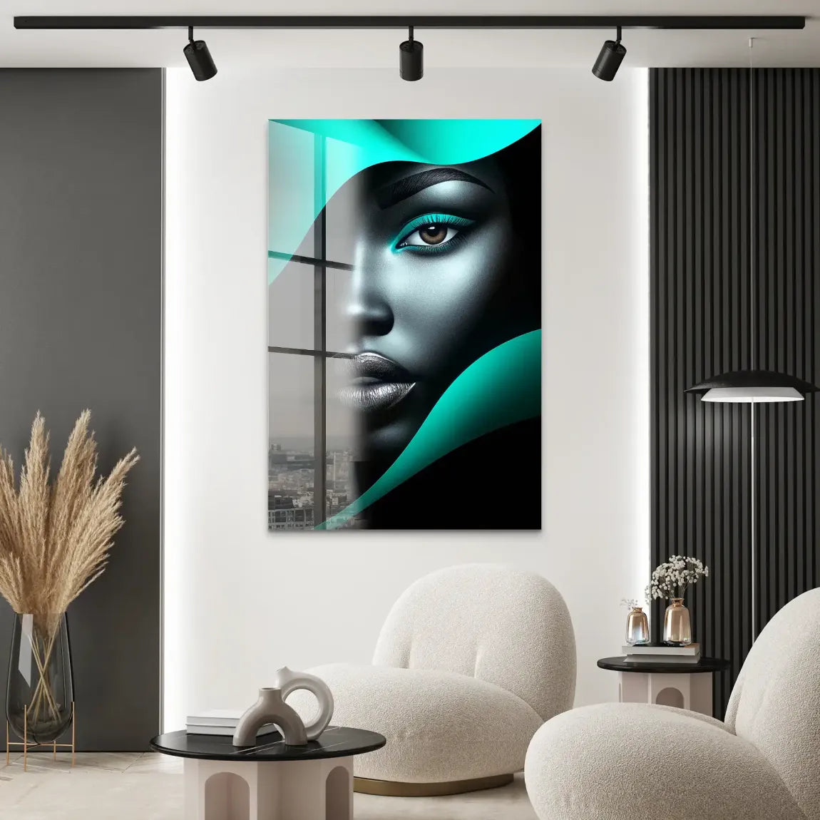 Mystique in Türkis Acrylglas Bild INGALERIE
