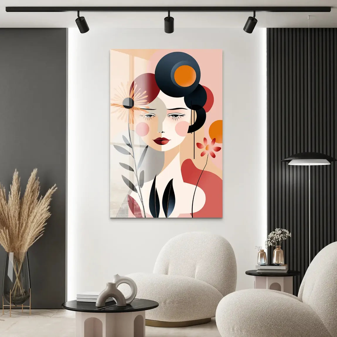 Flora im Kreis der Gedanken Acrylglas Bild INGALERIE