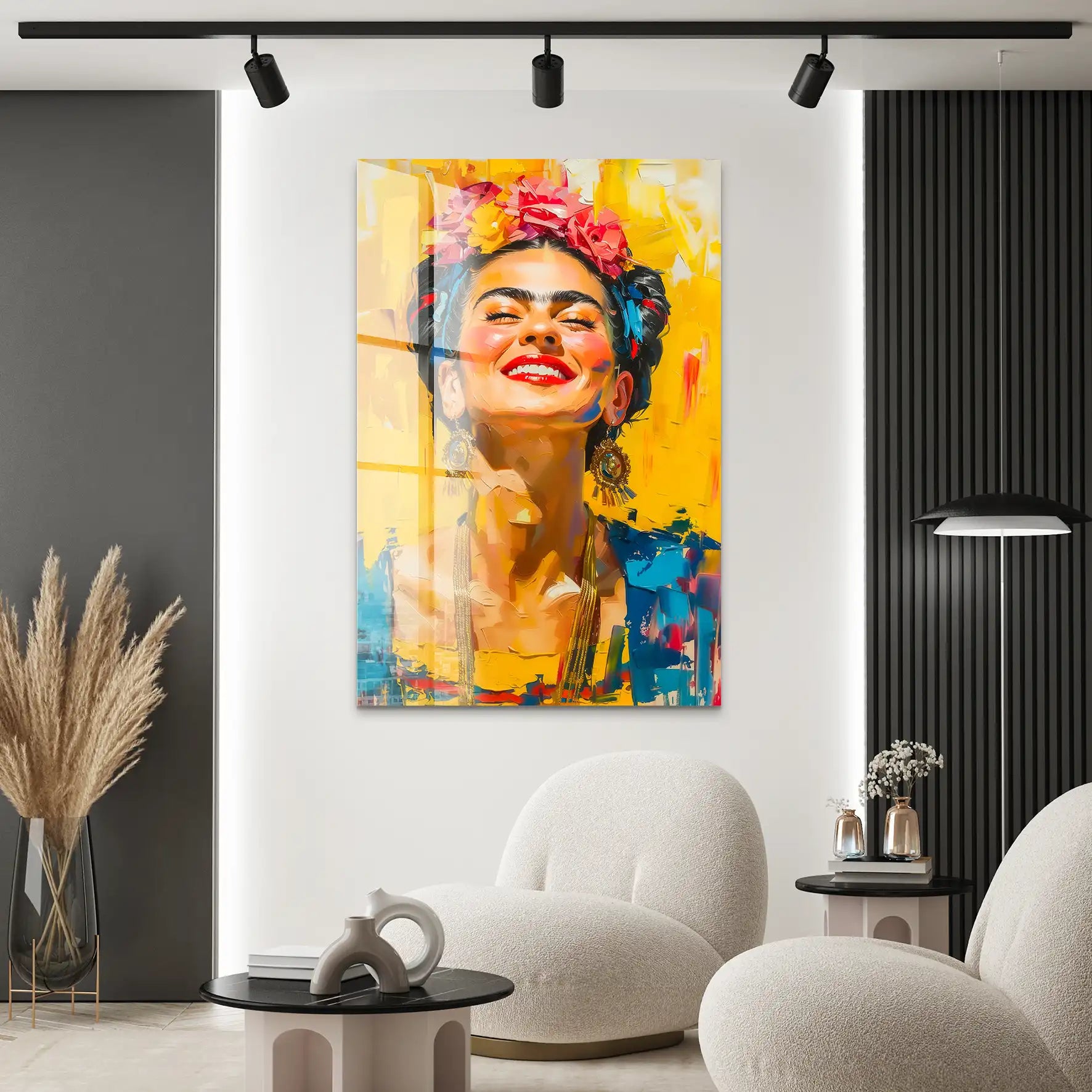 Lachende Frida Acrylglas Bild INGALERIE
