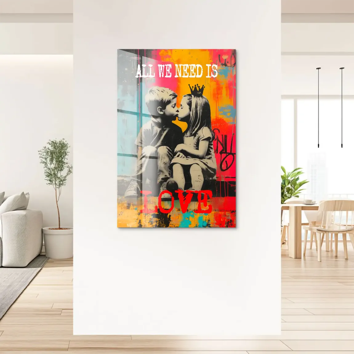 Need Love Art Acrylglasbild