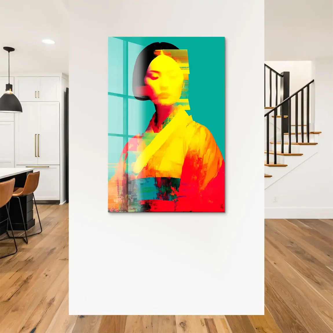 Geisha Color Art Acrylglas Bild