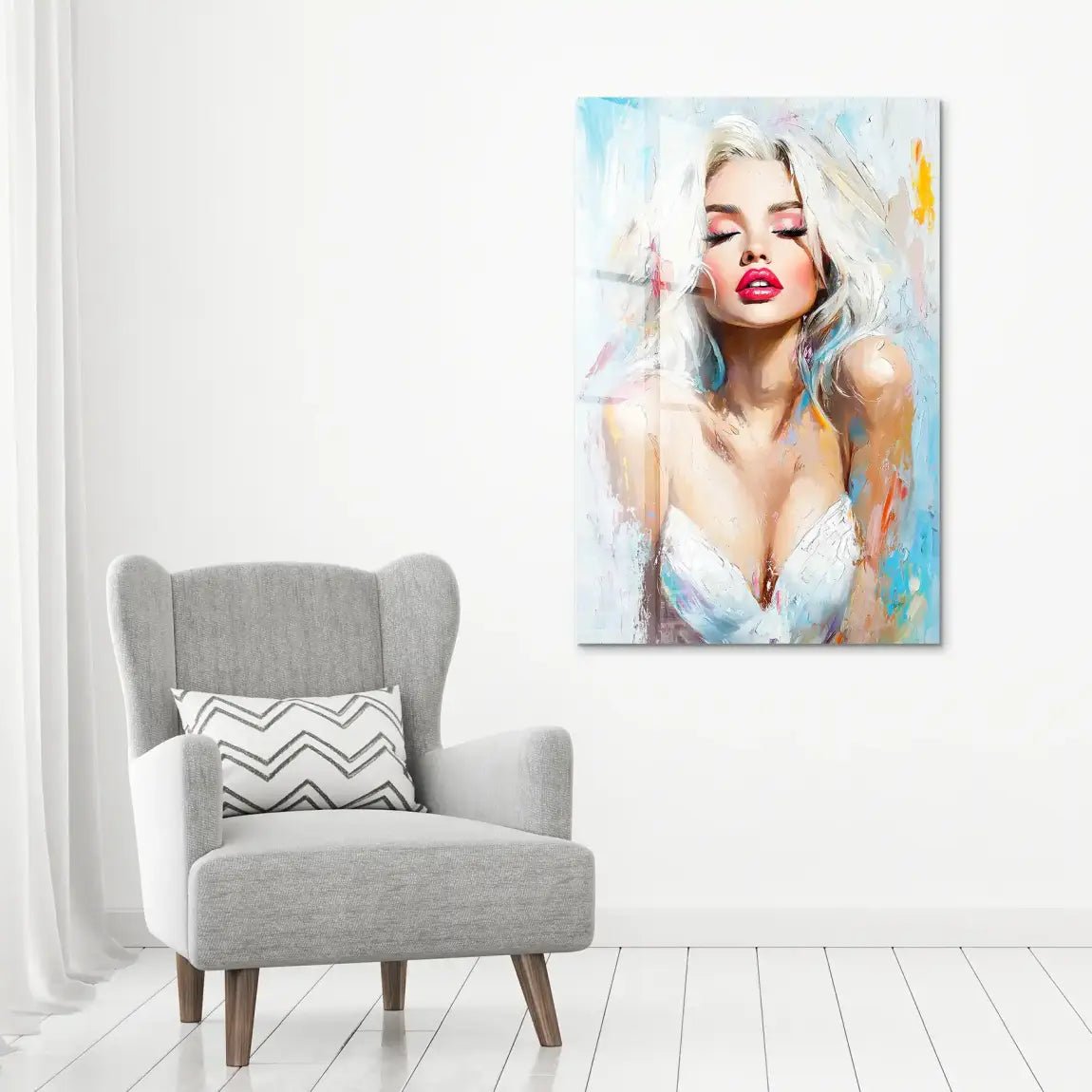 Blond Erotik Acrylglas Bild INGALERIE