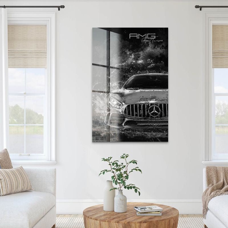 Mercedes AMG GT Black Style Acrylglas Bild INGALERIE