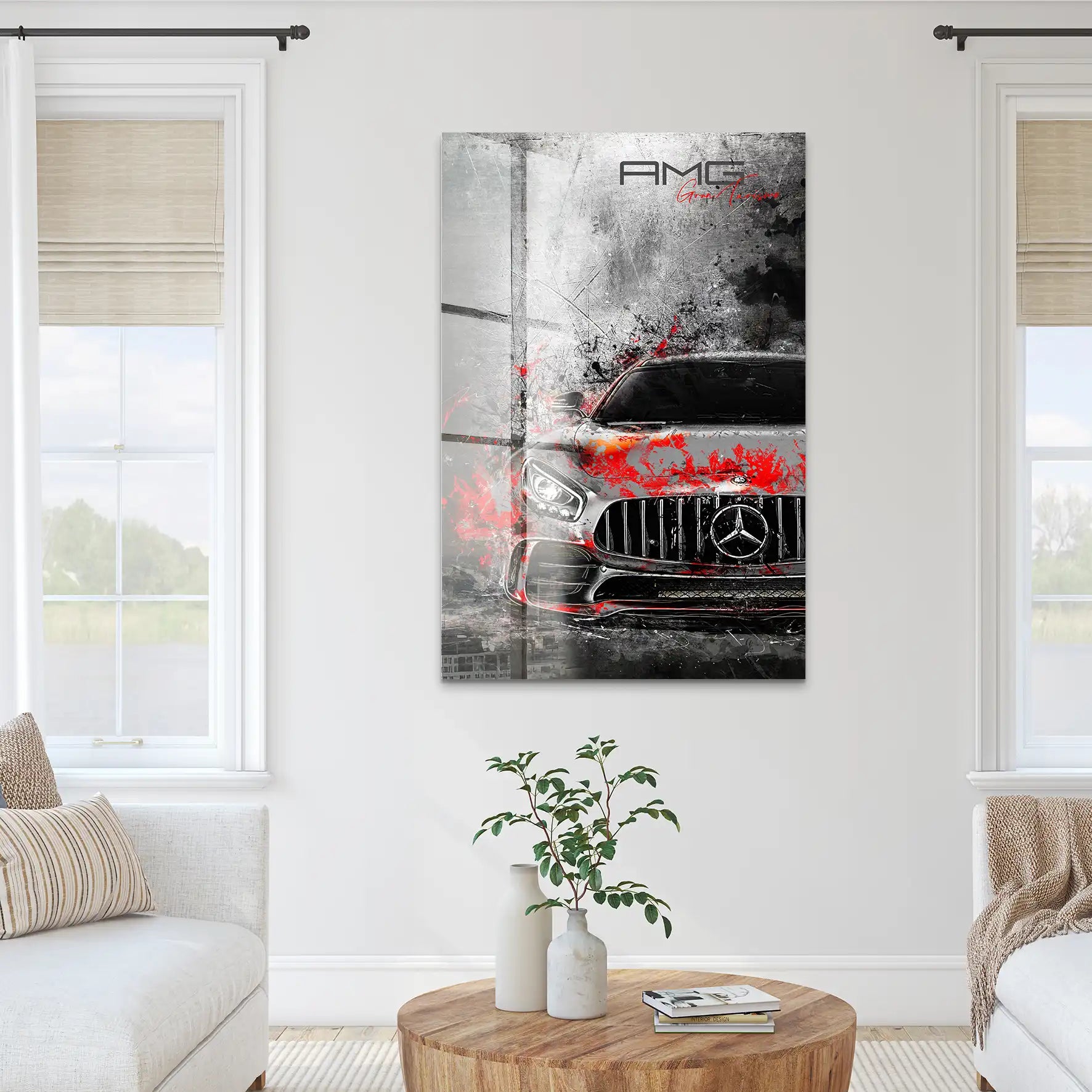Mercedes AMG GT Abstrakt Modern Acrylglas Bild INGALERIE
