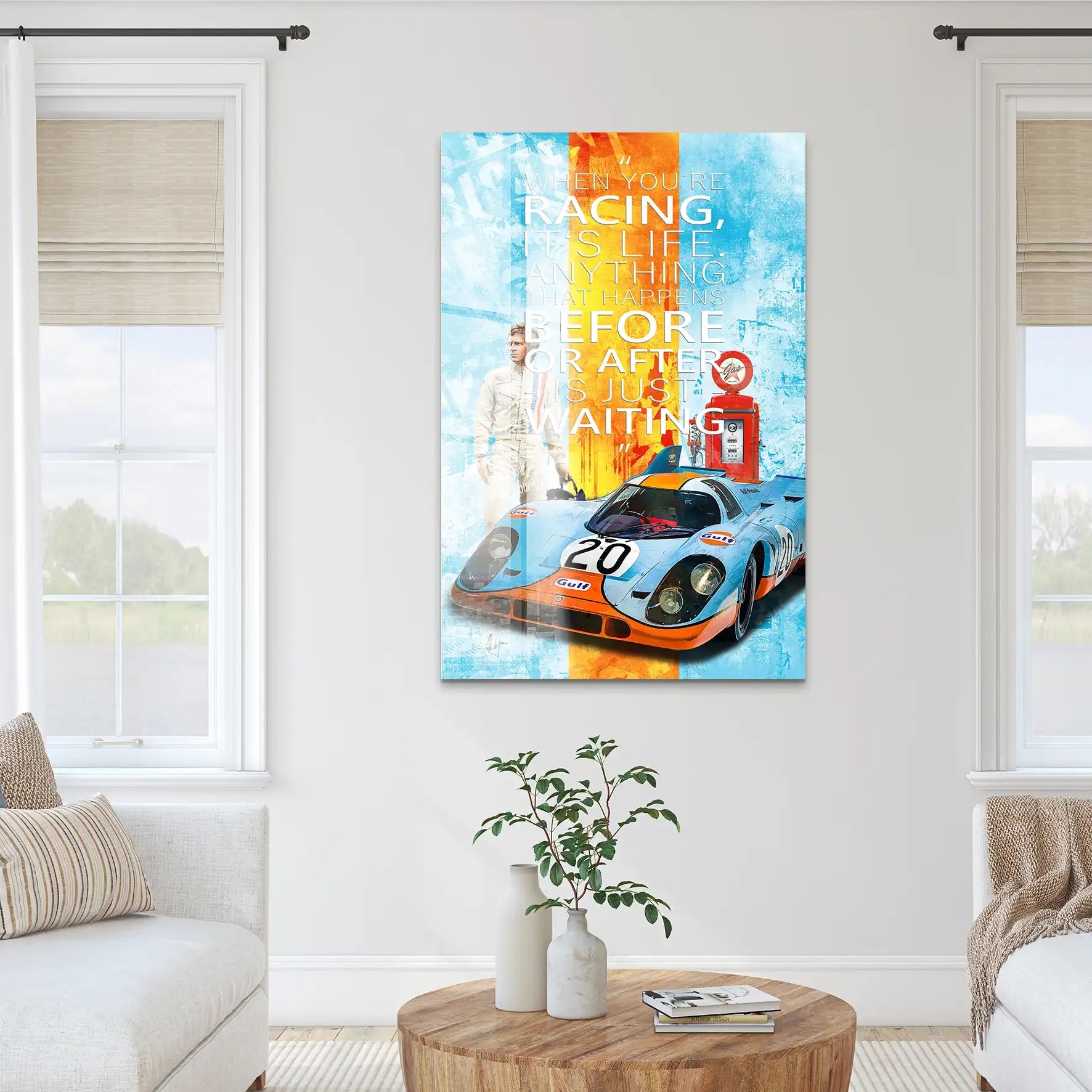 Steve Gulf Porsche 917 Acrylglas Bild INGALERIE