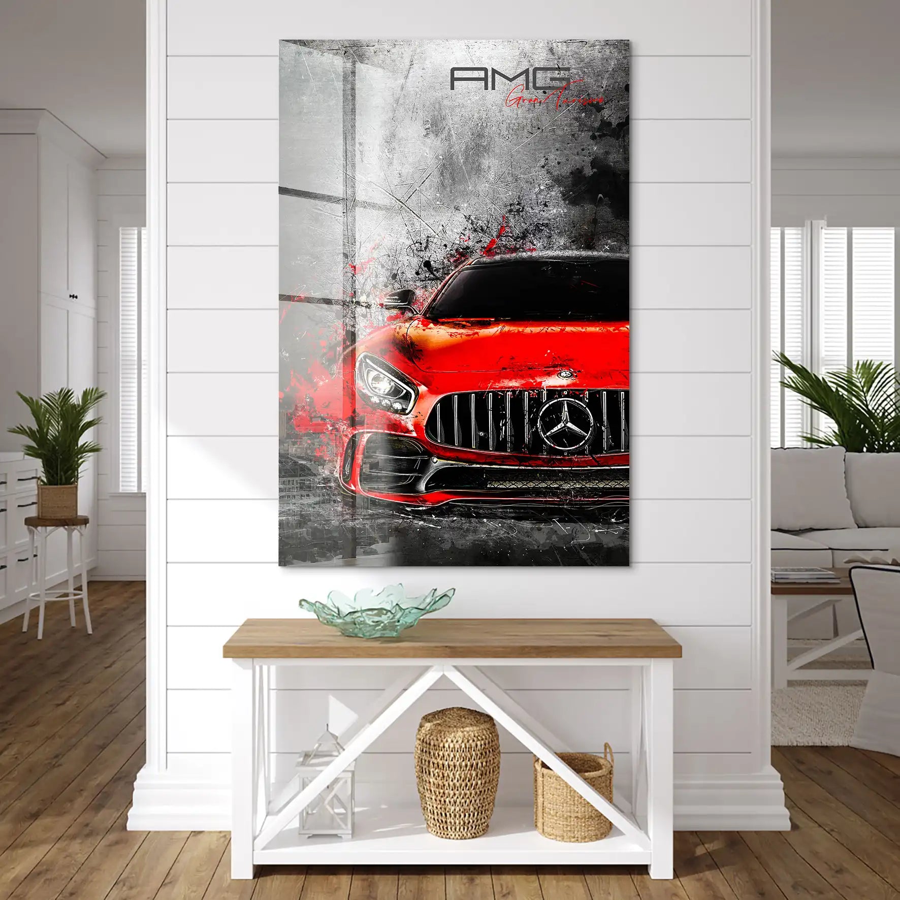 Mercedes AMG GT Red Style Acrylglas Bild INGALERIE