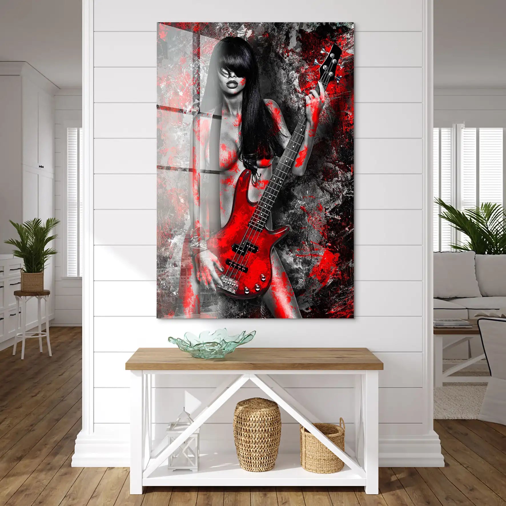 Guitar Abstrakt Style Acrylglas Bild INGALERIE