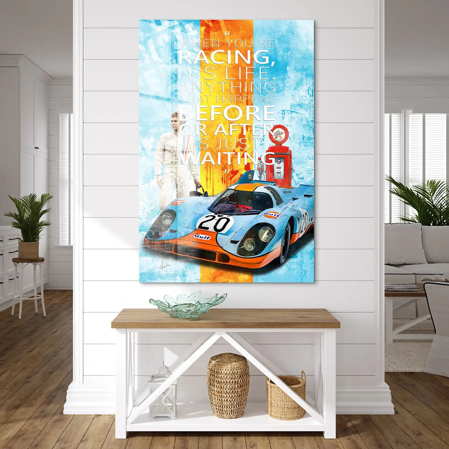 Steve Gulf Porsche 917 Acrylglas Bild INGALERIE