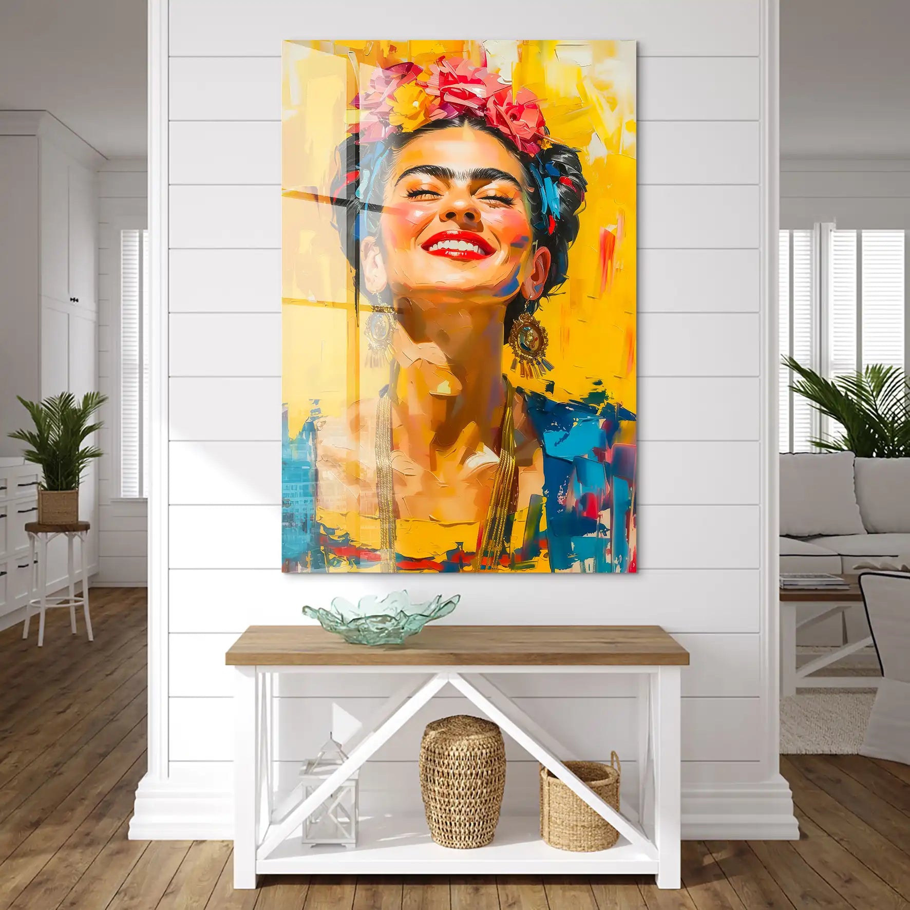 Lachende Frida Acrylglas Bild INGALERIE