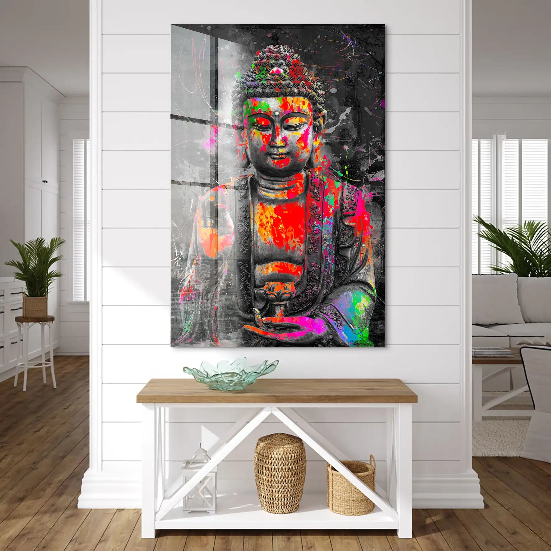 Buddha Pop Art Acrylglas Bild INGALERIE