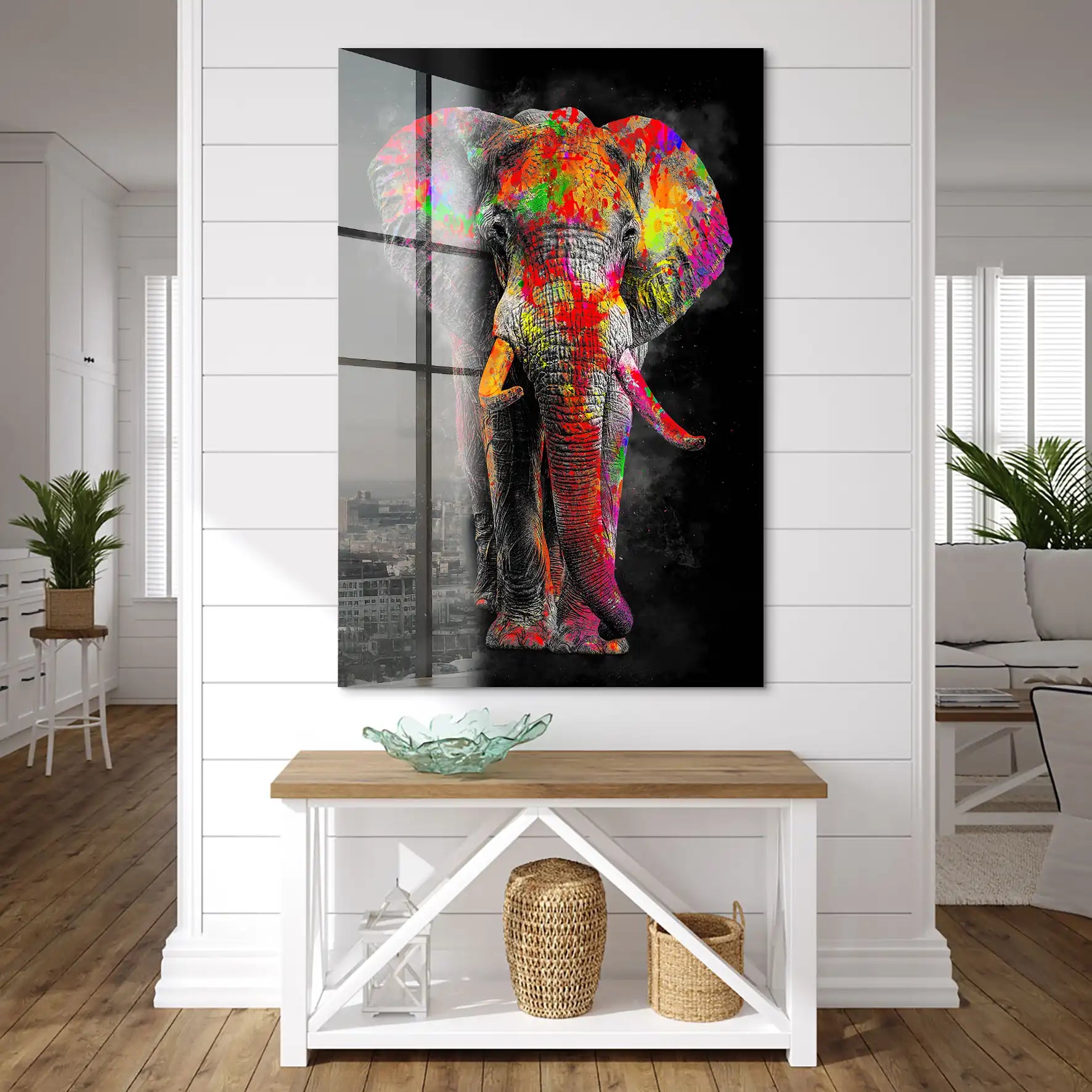 Elefant Color Style Acrylglas Bild INGALERIE