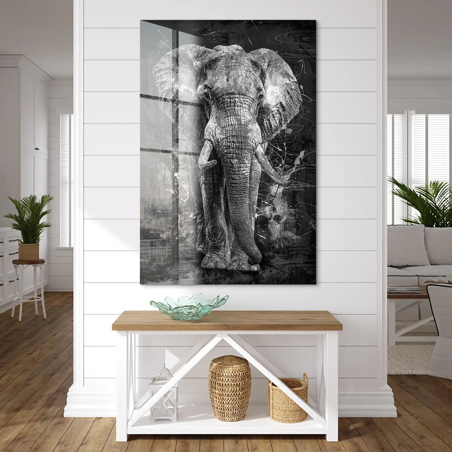 Elefant Abstrakt Acrylglas Bild INGALERIE