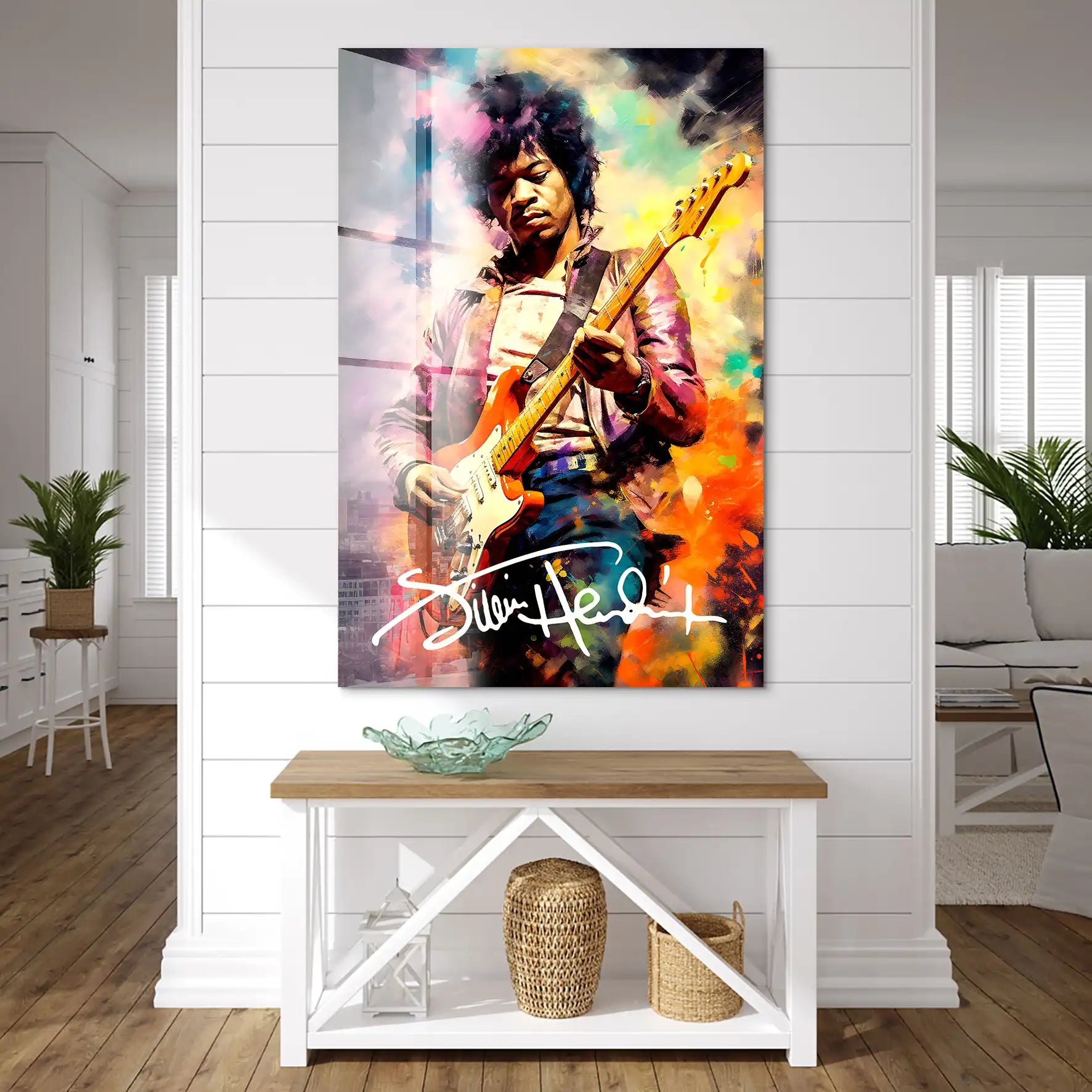 Jimi Hendrix Abstrakt Acrylglas Bild INGALERIE