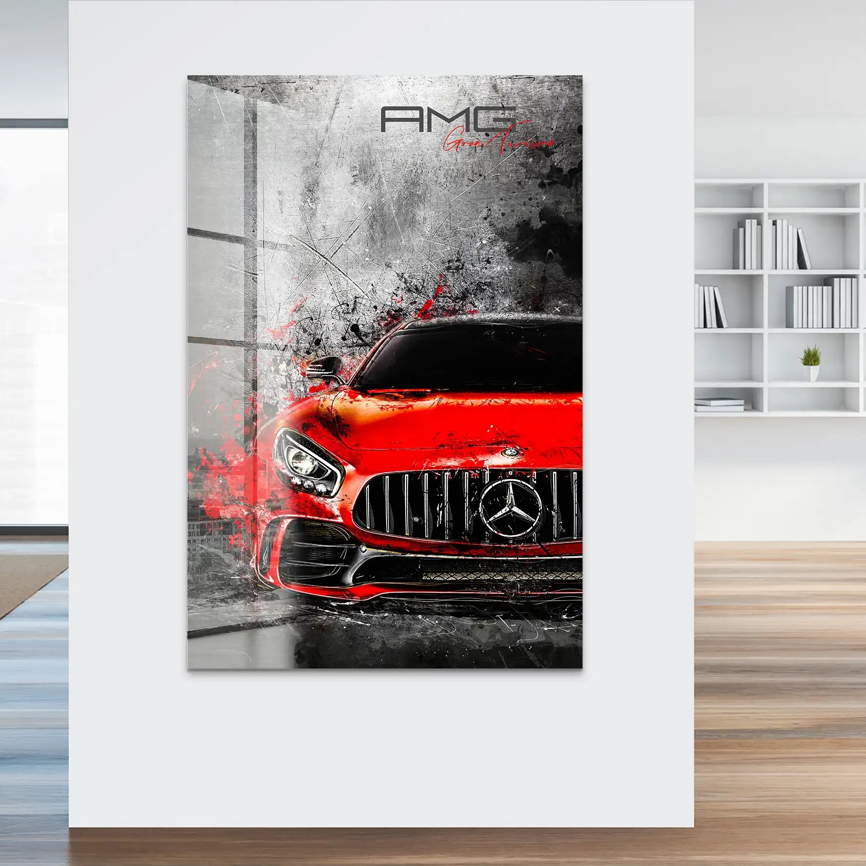 Mercedes AMG GT Red Style Acrylglas Bild INGALERIE
