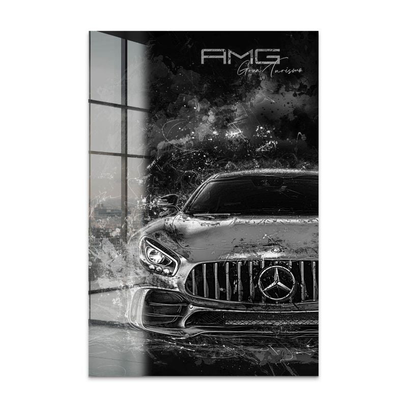 Mercedes AMG GT Black Style Acrylglas Bild INGALERIE