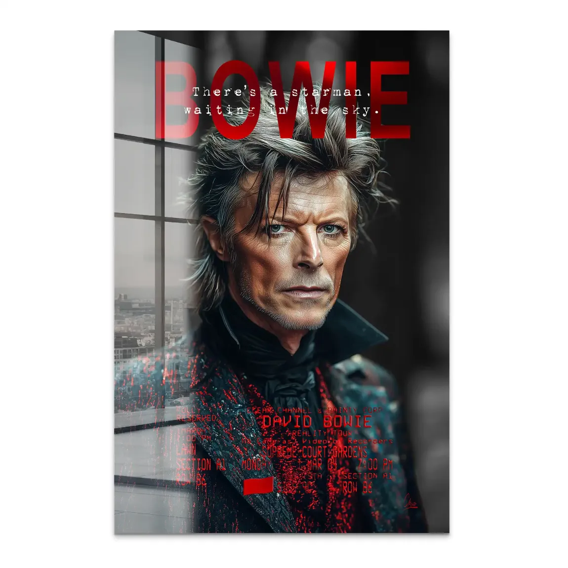 Bowie Starman Acrylglas Bild