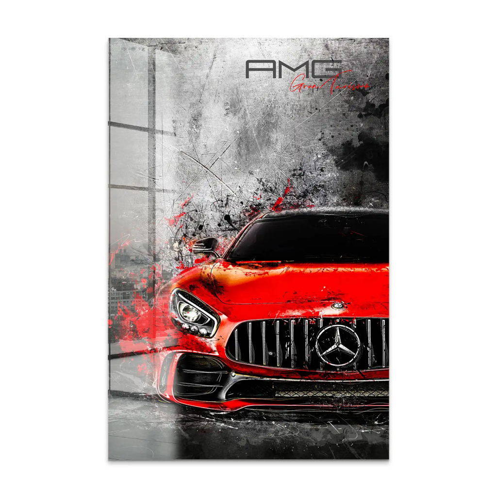 Mercedes AMG GT Red Style Acrylglas Bild INGALERIE