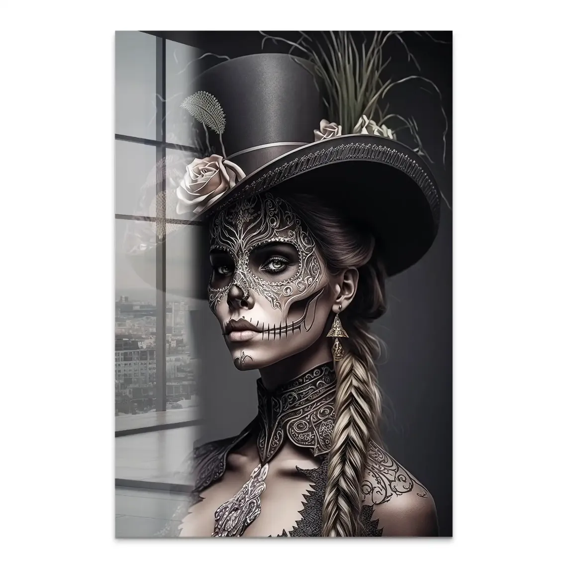 Velvet Noir La Catrina Acrylglas Bild INGALERIE