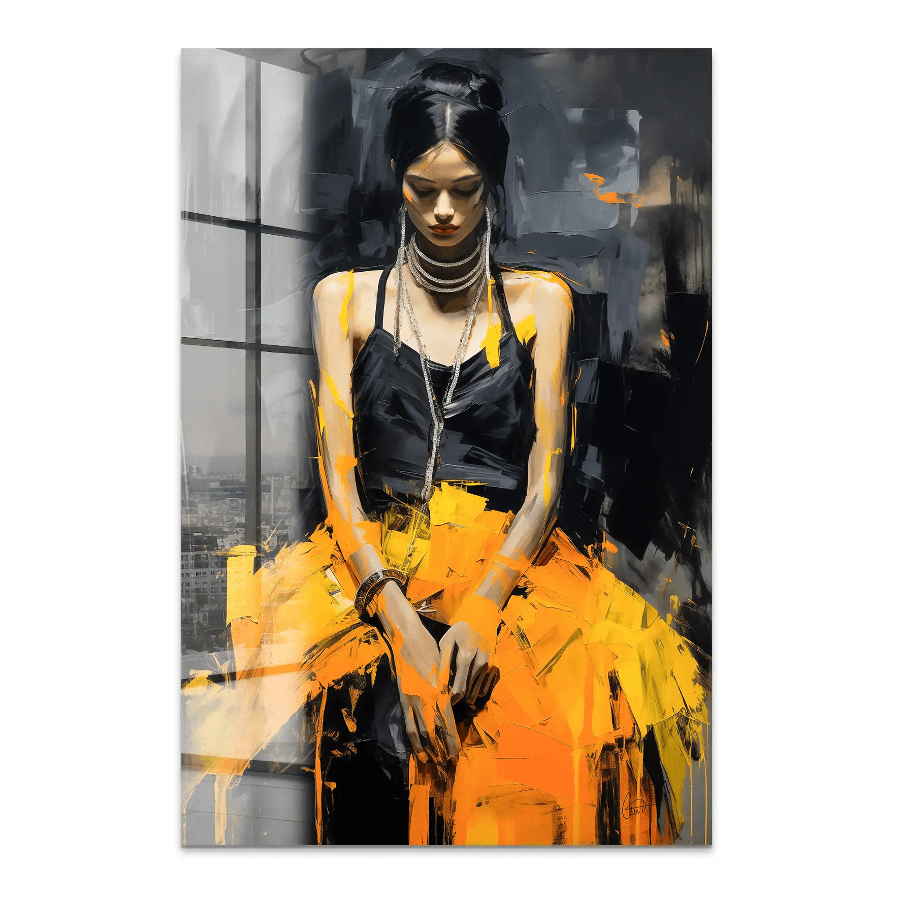 Beauty and Shy Acrylglas Bild INGALERIE