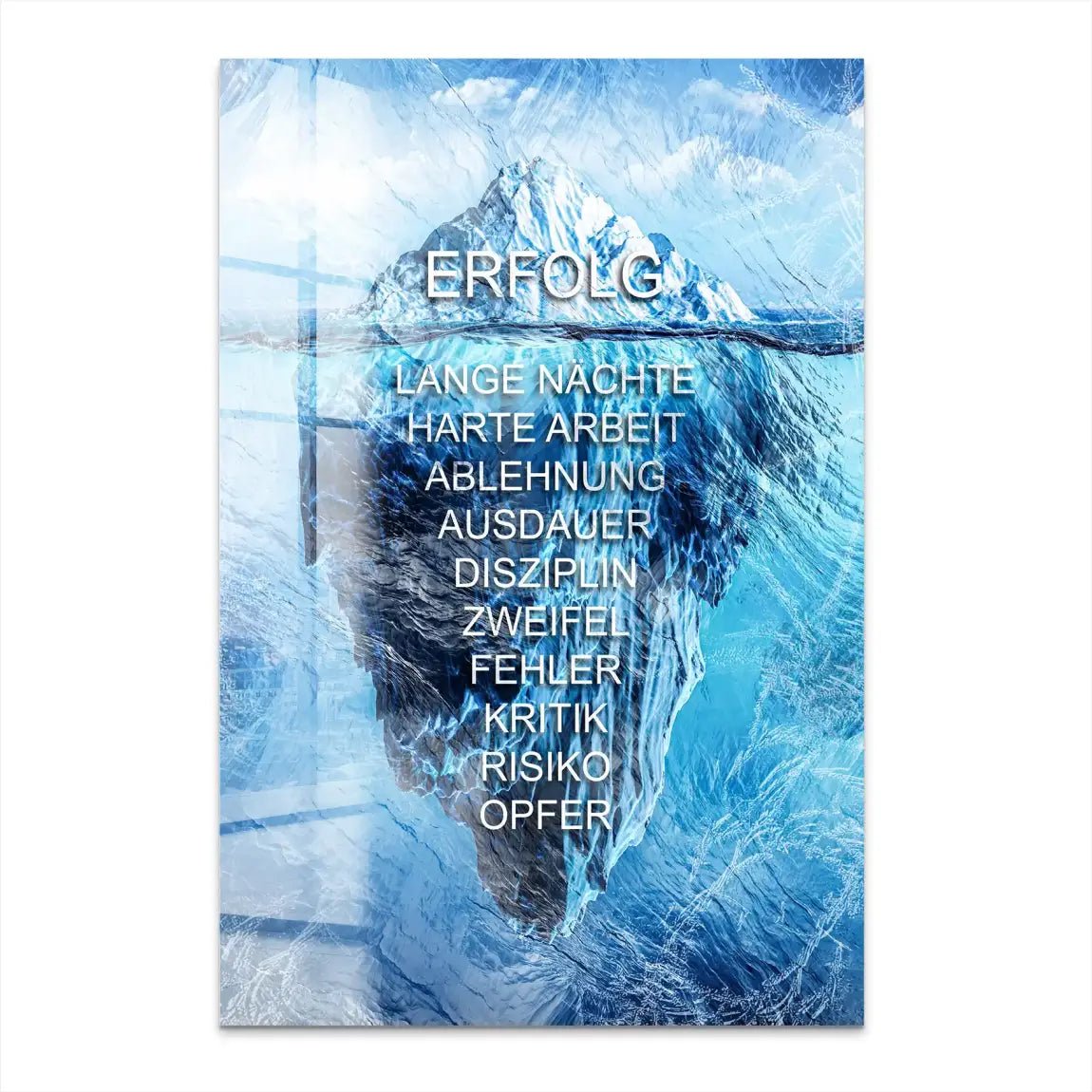 Eisberg Motivation Acrylglas Bild INGALERIE