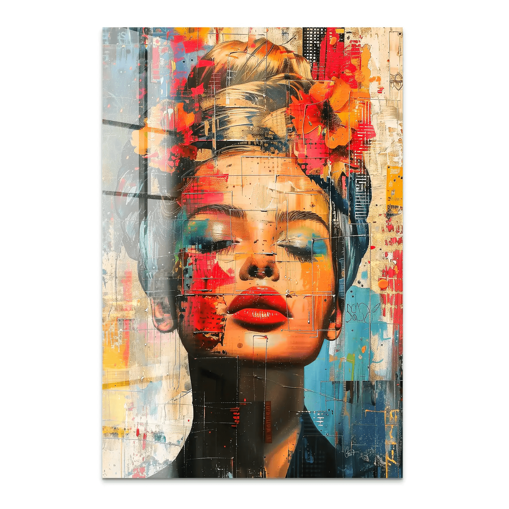 Face Art Abstrakt Acrylglas Bild INGALERIE