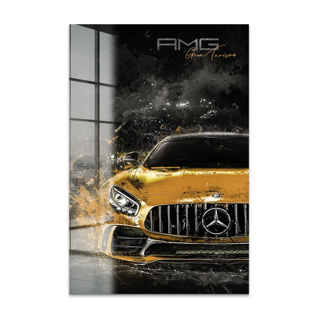 Mercedes AMG GT Modern Art Acrylglas Bild INGALERIE