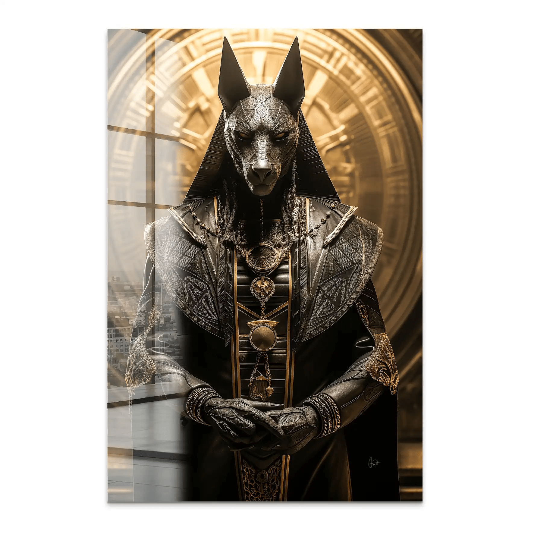 Anubis Mystik Acrylglas Bild INGALERIE